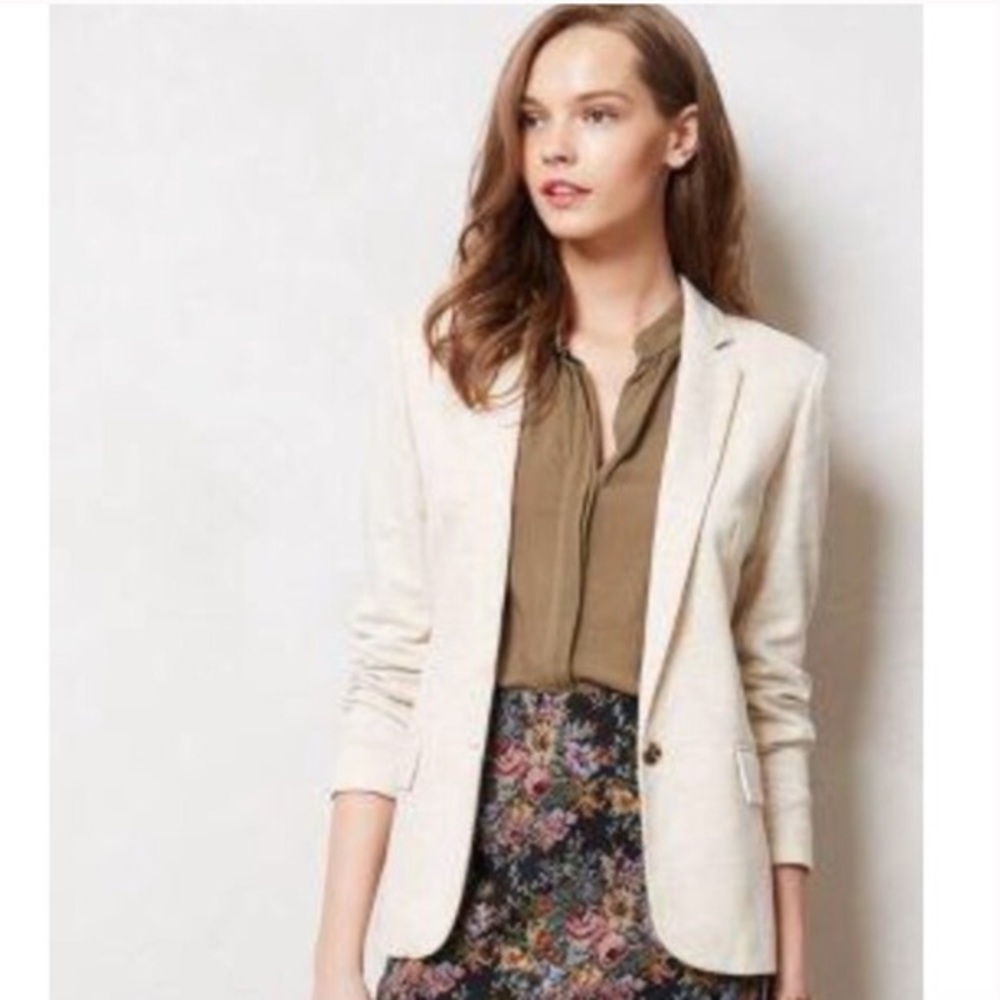 Anthropologie Cartonnier blazer with elbow patches